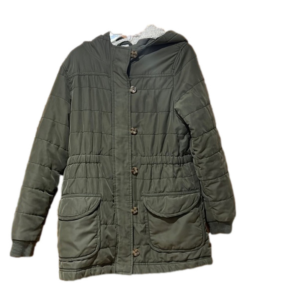 Old Navy Green Hooded Jacket Girl's Size XL - Picture 1 of 9